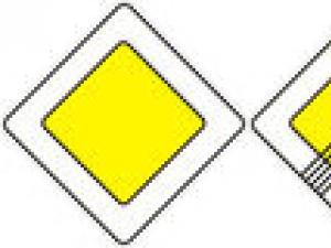 Ճանապարհային երթեւեկության կանոնների առաջնահերթ նշաններ ճանապարհային երթեւեկության համար Ճանապարհի վրա հետիոտների երթեւեկությունը կարգավորող առաջնահերթ նշաններ